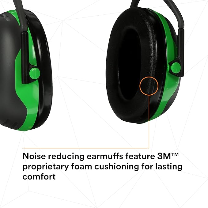 3M PELTOR Ear Muff Hearing Protection, X1 Series, Noise Protection, Construction, Manufacturing, Maintenance, Automotive