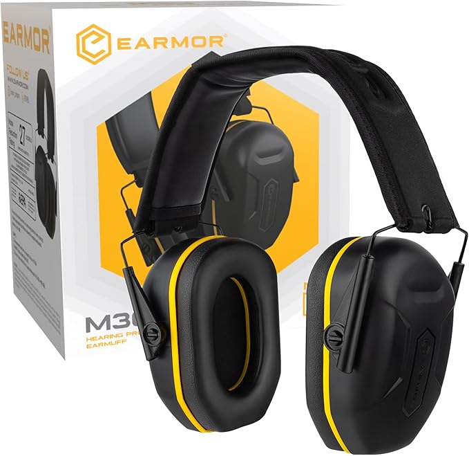Shooting Ear Protection, Electronic Ear Protection For Gun Range Bluetooth 5.4 Ear Muffs with Gel Ear Pads, 29dB SNR