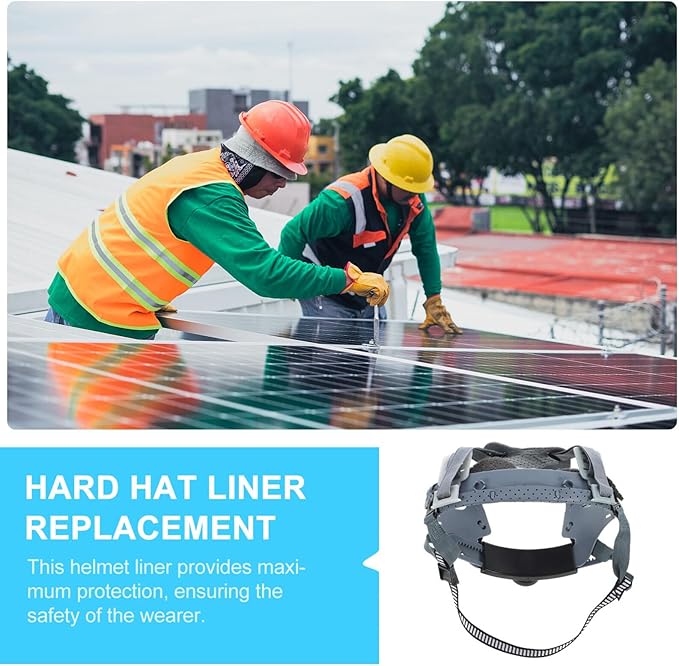Mobestech Helmet Replacement Suspension Hard Hat Lining Hardhat Suspension Safety Helmet Accessory (4-Point knob)