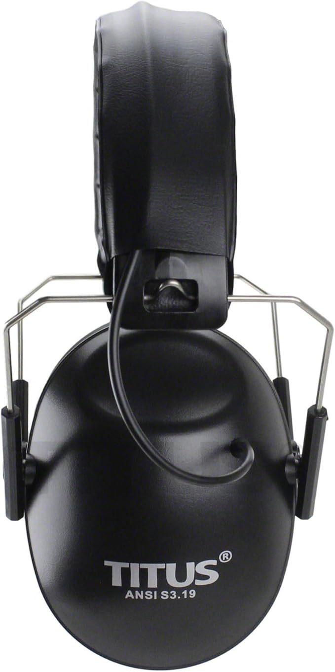 TITUS EB2 Low Profile Smart Series Electronic Noise Cancelling Hearing Protection, Noise Management Earmuffs