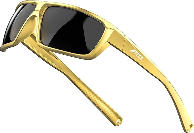 ATTCL Polarized Wrap Fishing Sunglasses Men - Driving Sports Glasses UV Protection