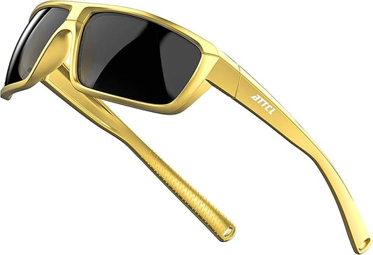 ATTCL Polarized Wrap Fishing Sunglasses Men - Driving Sports Glasses UV Protection