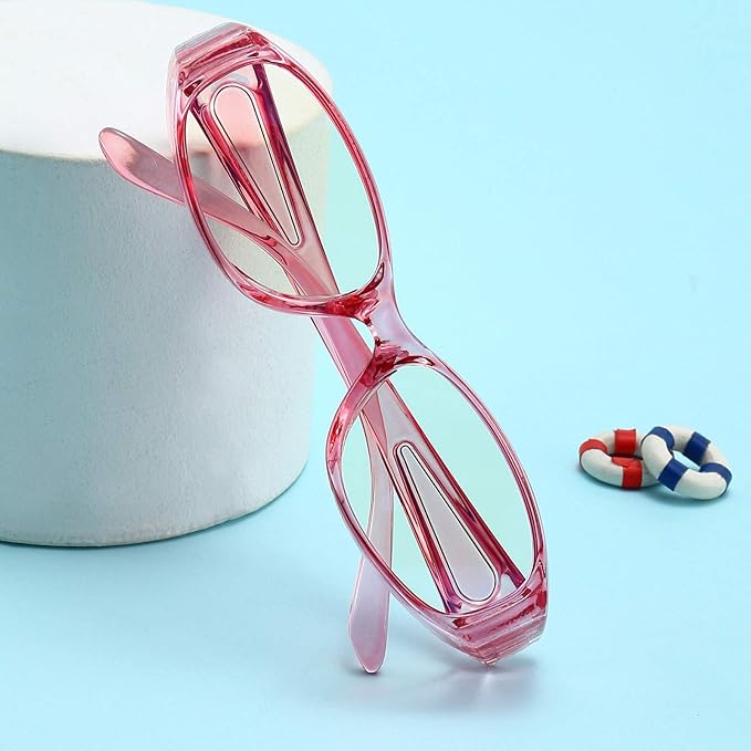 Dollger Safety Glasses Anti Fog Blue Light Blocking Glasses UV400 Protection Eyeglasses Anti Pollen Saftey Goggles (Pink)