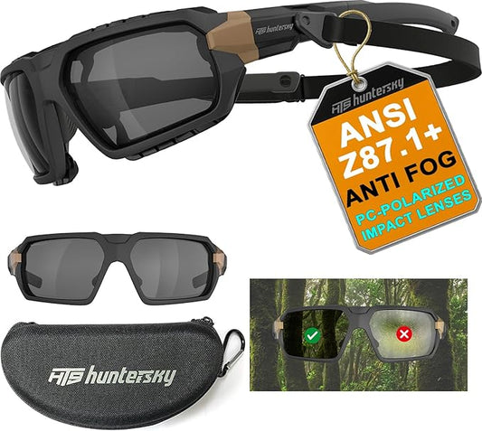 Ballistic Tactical Impact Protection Anti Fog Shooting Glasses Military Grade Airsoft Range…