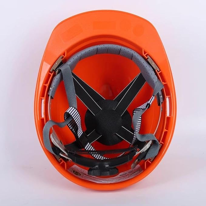 4 Point Attachment Hard Hat Replacement Ratchet Suspension Construction Hard Hat Liner Adjustable Universal Accessories Bump Cap Insert, Replaceable Helmet Accessory, Knob Adjustment