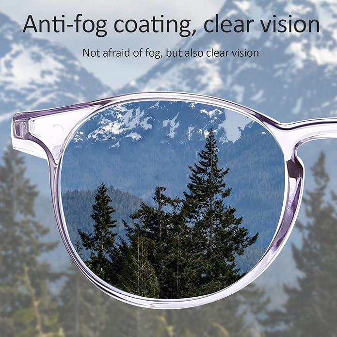 Outray 2 Pairs Anti Fog Safety Goggles Protective Glasses Blue Light Blocking Eyeglasses for Men Women