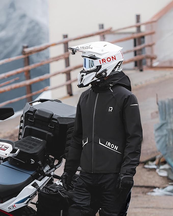 Motorcycle Rain Gear, Rain Suit for Men & Women Waterproof Jacket and Pants Breathable Reflective Raincoat for Fishing, Golf