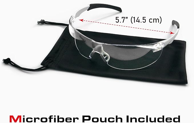 ANSI Z87.1 Fit-Upgraded Safety Glasses – Anti-Fog, UV, Impact & Scratch Resistant – Clear Wraparound for Work, Pickleball, Racquetball – No-Slip Nose Grip – 1 Pack