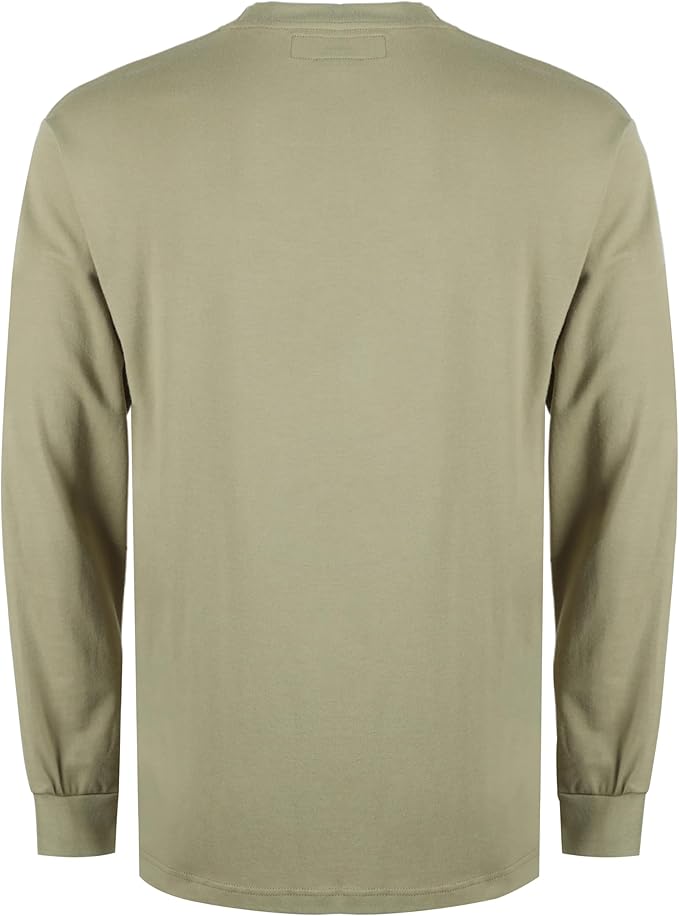 BOCOMAL FR Shirts Henley 7oz Midweight Fire Resistant Clothing NFPA2112 CAT2 Men's Flame Retardant Work Shirt
