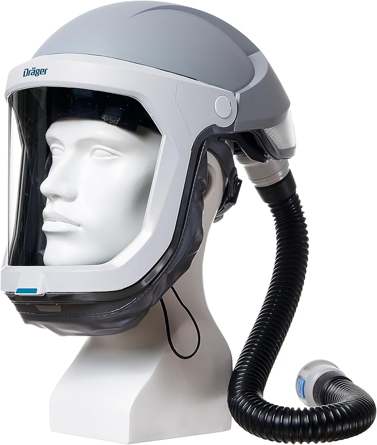 Dräger X-plore 8000 Helmet with Visor for X-plore 8500 | Robust Head Protection for Powered Air-Purifying Respirator (PAPR)