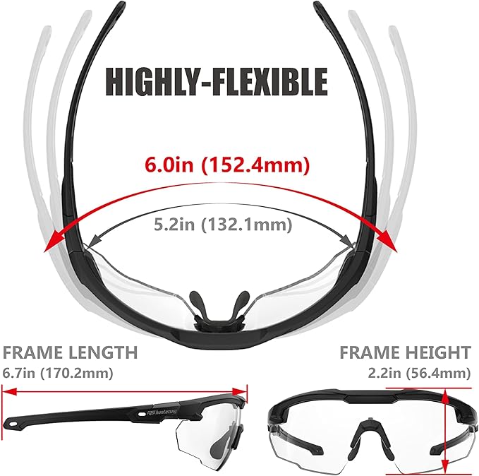 Shooting Safety Glasses for Men Airsoft Hunting Riding Anti-Fog Military Grade Ballistic Tactical Eye Pro Range