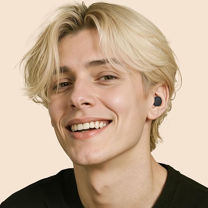 Ear Plugs for Sleeping Noise Cancelling, Soft Silicone Ear Plugs Hearing Protection 30dB, Reusable Earplugs for Concert, Festival, Sleep and Noise Sensitivity - Black
