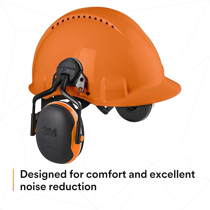 3M PELTOR Hearing Protection Earmuffs, X4 Series Noise Protection, Construction, Manufacturing, Assembly, Sanding