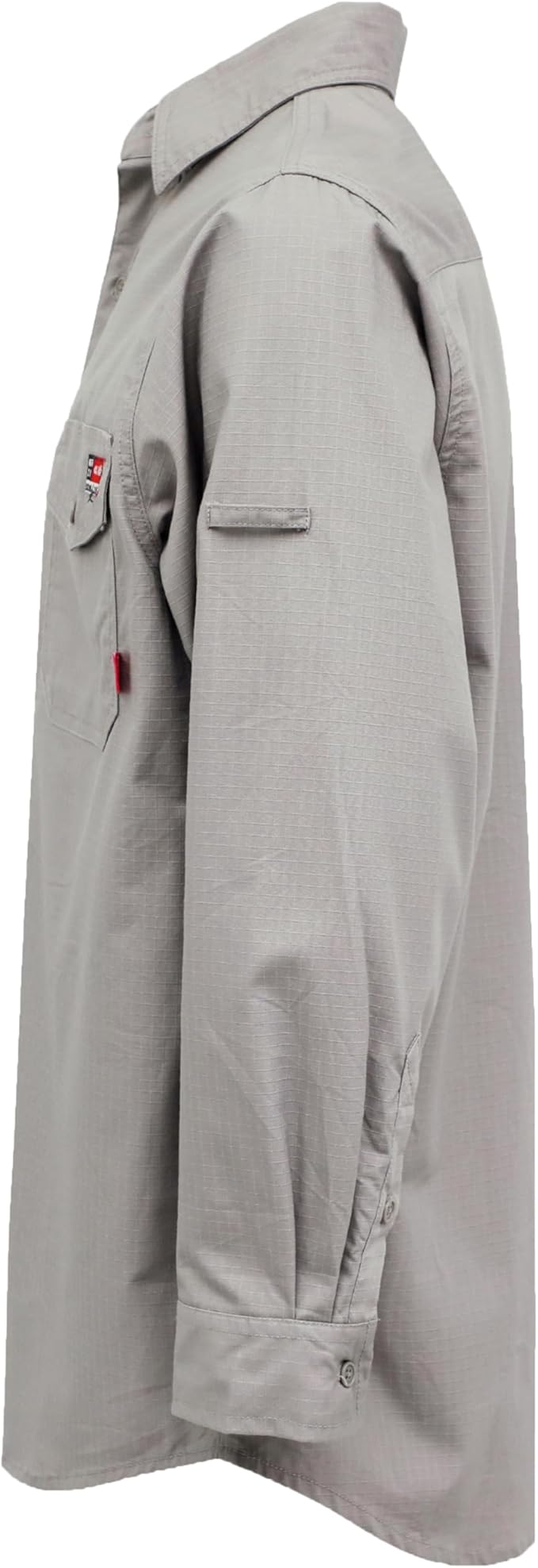 BOCOMAL FR Shirts 6oz Ripstop Durable Rugged Zipper Pocket Water Repellent Finish Fire Resistant Shirt-CAT2