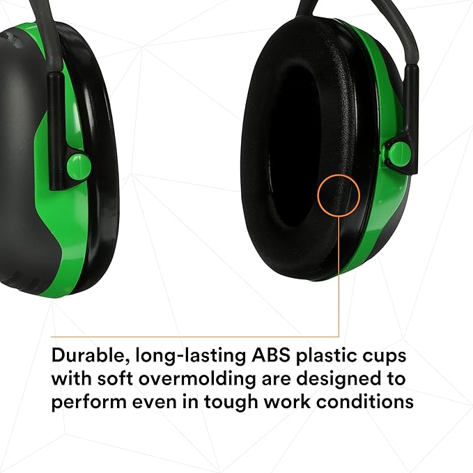 3M PELTOR Ear Muff Hearing Protection, X1 Series, Noise Protection, Construction, Manufacturing, Maintenance, Automotive