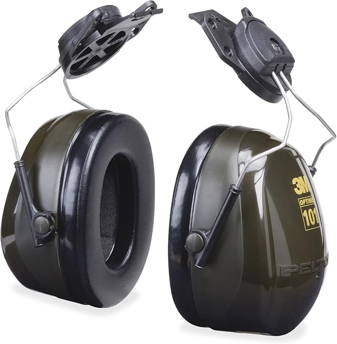 3M H7P3E Optime Earmuff Cap-Mount Headset, 24 dB NRR