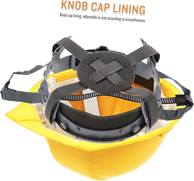 ARTIBETTER Hard Hat Suspension Liner Replacement - 4-Point Adjustable Sweatband for Construction Helmet, Breathable and Comfortable Safety Helmet Liner