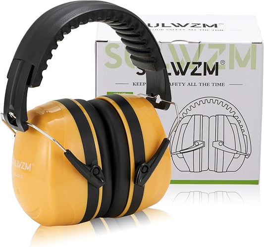Hearing Protection Ear Muffs,NRR 28db Noise Cancelling for Shooting, Mowing, Construction,Yellow