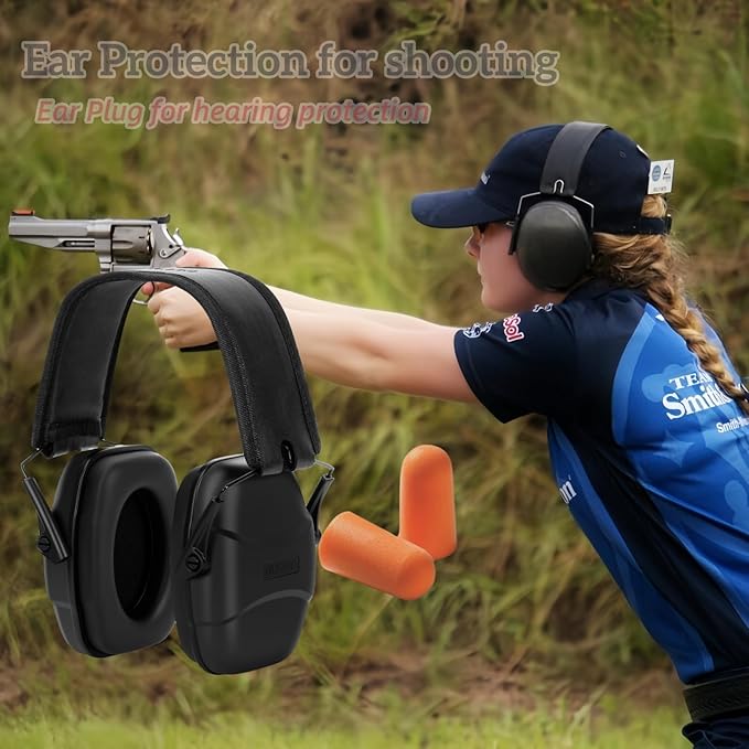 GUCHO Hearing Protection Ear Muffs,Shooting Range Ear Protection for Hunting Mowing