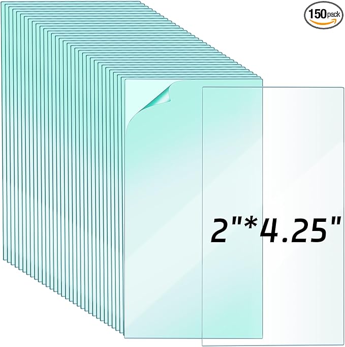 150 Pcs 2'' x 4.25'' Welding Clear Lenses Cover Replacement Transparent Universal Welding Protection Lens Mask Welding Lens