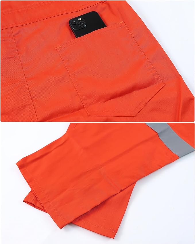 Mens Workwear Coveralls Work Mechanic Jumpsuits Long Sleeve Coverall Work Wear Multi Pockets