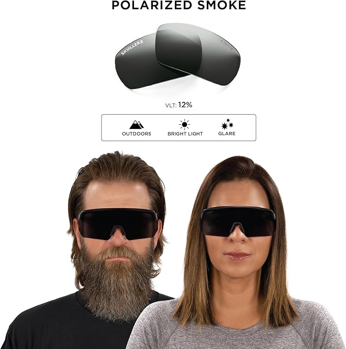 Ergodyne Skullerz AEGIR Polarized Safety Sunglasses with Fog Off+ Tinted Lens, Anti Fog Safety Glasses, Anti-Scratch Lenses