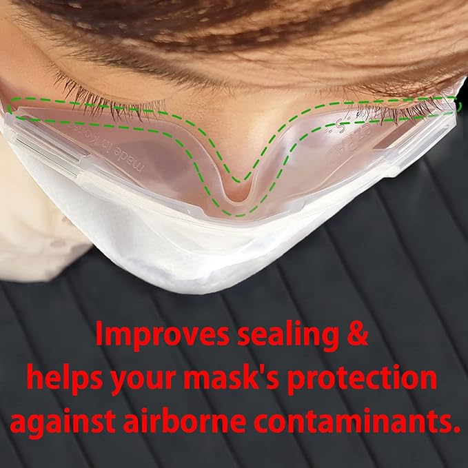 MaskSeal, Anti-Fog Silicon PAD Helps Improve facemask's Sealing (Large)