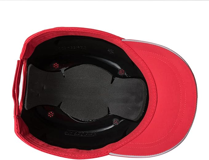 Lightweight Safety Bump Cap - Breathable Baseball Style Protective Hat with Reflective Stripes