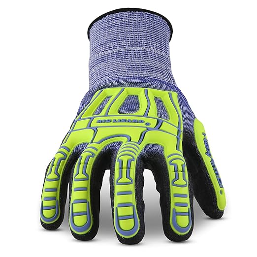 HexArmor Cut-Resistant Impact Protection PU Palm Work Gloves 12-Pack | Rig Lizard Series 2095 | XX-Large