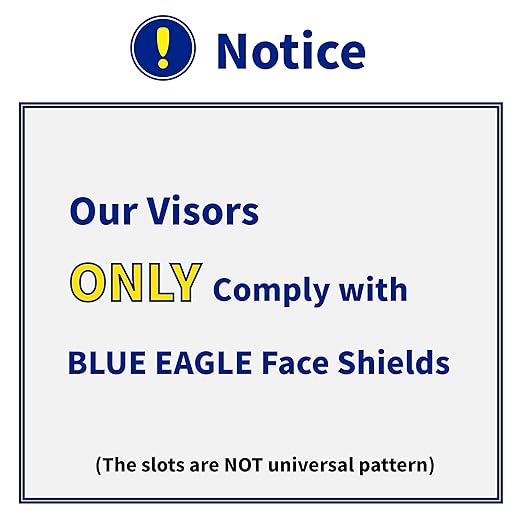 Blue Eagle Faceshield Replacement Visors (FC48) | Clear | High Impact Extrusion-grade Polycarbonate | 3 PCS