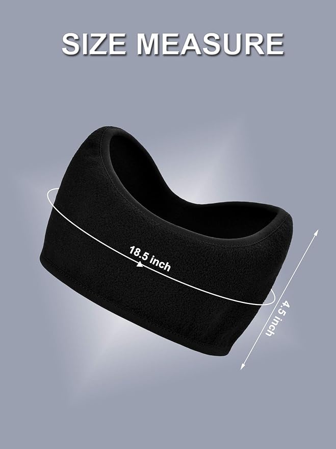Boao 2 Pieces Ear Warmer Headbands Fleece Earmuffs Winter Ear Covers Running Wicking Ski Sport Headband for Women & Men
