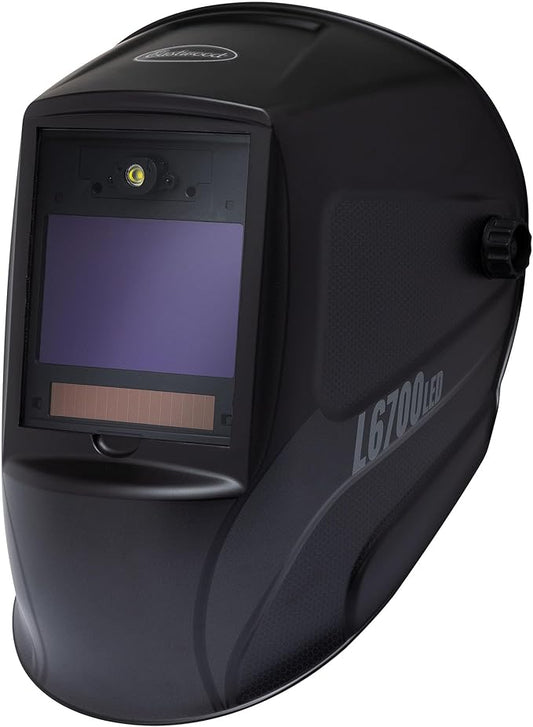 Eastwood L6700 MIG TIG Welding Helmet Matte Black with LED Light