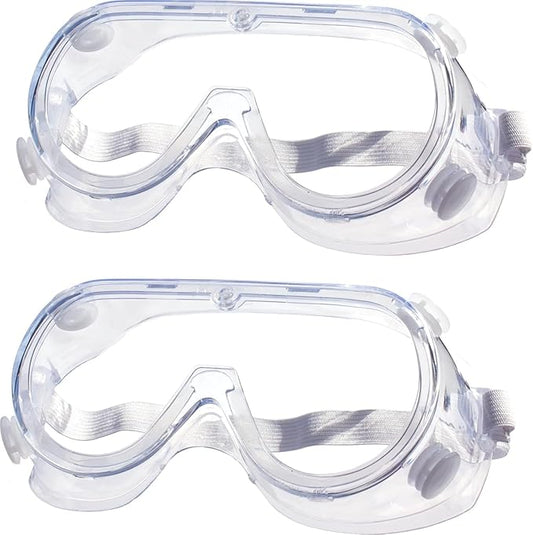 Anti-Fog Safety Goggles ，Adjustable Lab & Science Goggles， Lightweight Design
