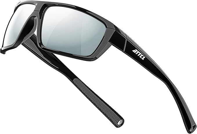 ATTCL Polarized Wrap Fishing Sunglasses Men - Driving Sports Glasses UV Protection