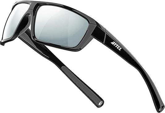 ATTCL Polarized Wrap Fishing Sunglasses Men - Driving Sports Glasses UV Protection