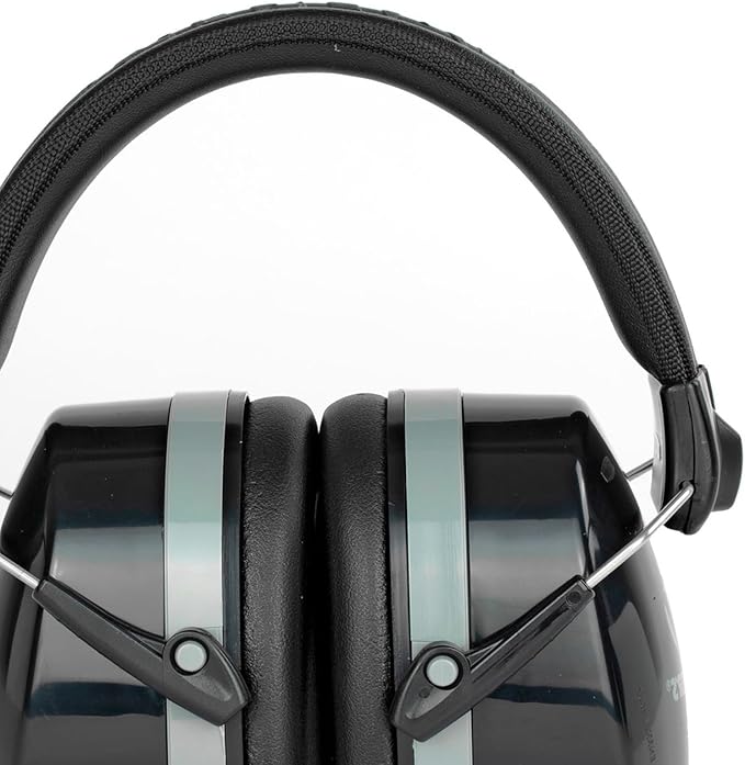 WALKER'S Premium Passive Folding Lightweight 32dB NRR Noise-Blocking Hunting Gun Range Shooting Hearing Protection Muff w/ Padded Headband & PVC Earpads
