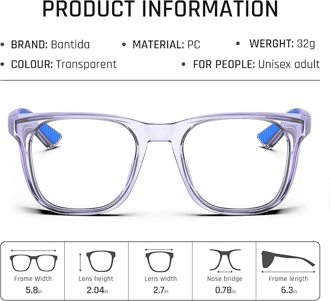 Safety Glasses Anti-Fog Goggles Protective Eyewear Anti Blue Light Protection Glasses For Women And Men