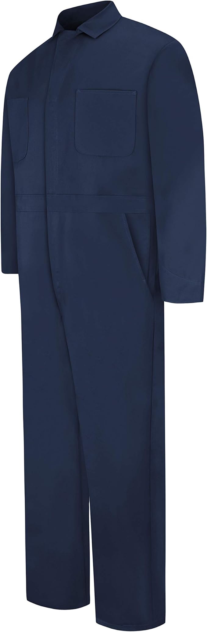 Red Kap Men's Snap Front Cotton Coverall, Oversized Fit, Long Sleeve