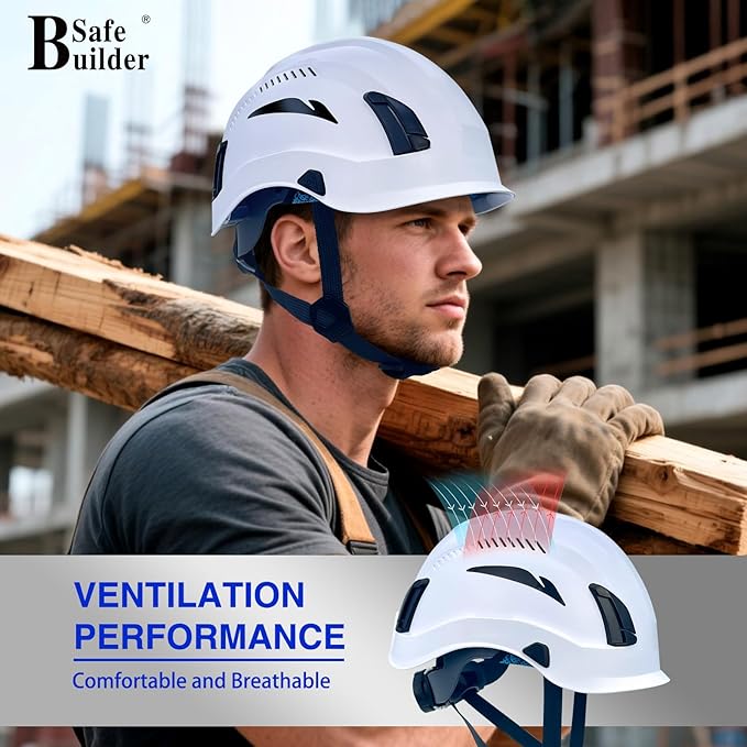 Safety Helmet Hard Hats Construction Head Protection 6-Point Suspension Lightweight Work Outdoor,Industrial ANSI Approved