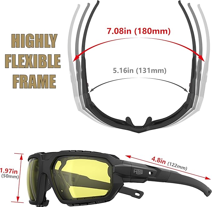 Protective Powersports Motorcycle Anti Fog Riding Goggles Eyewear Padded Sunglasses Windproof UTV Spoggles
