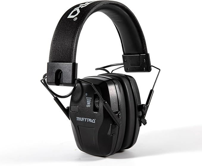 Rechargeable Shooting Ear Protection with Sound Amplification Electronic Earmuffs for Noise Reduction