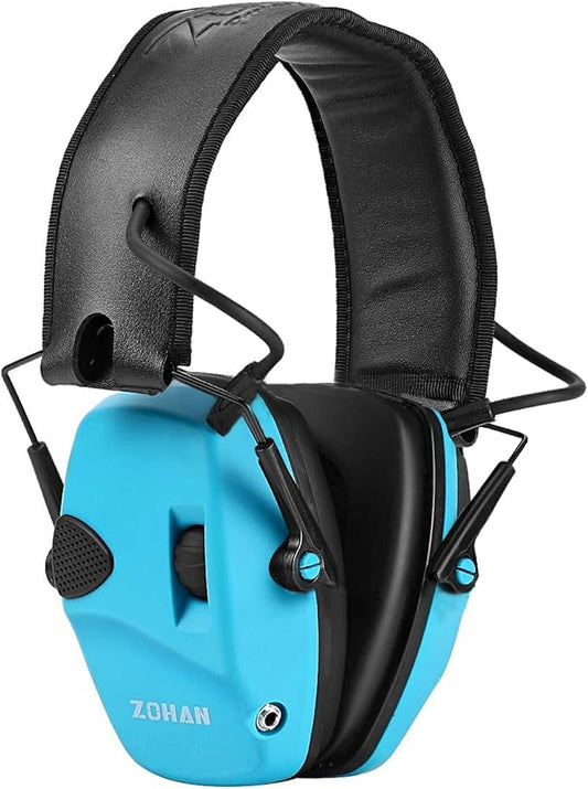 ZOHAN EM054 Electronic Shooting Ear Protection with Sound Amplification, Slim Active Noise Reduction Earmuffs for Gun Range