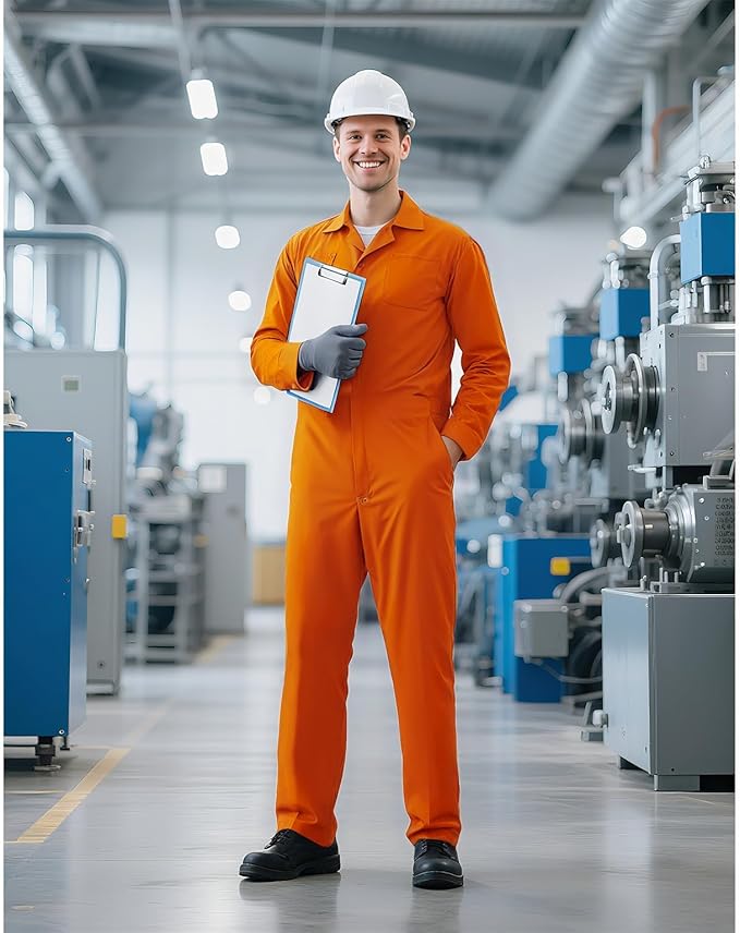 UQJE Coveralls for Men Work Navy Blue Adult Jumpsuit Coveralls Halloween Costume