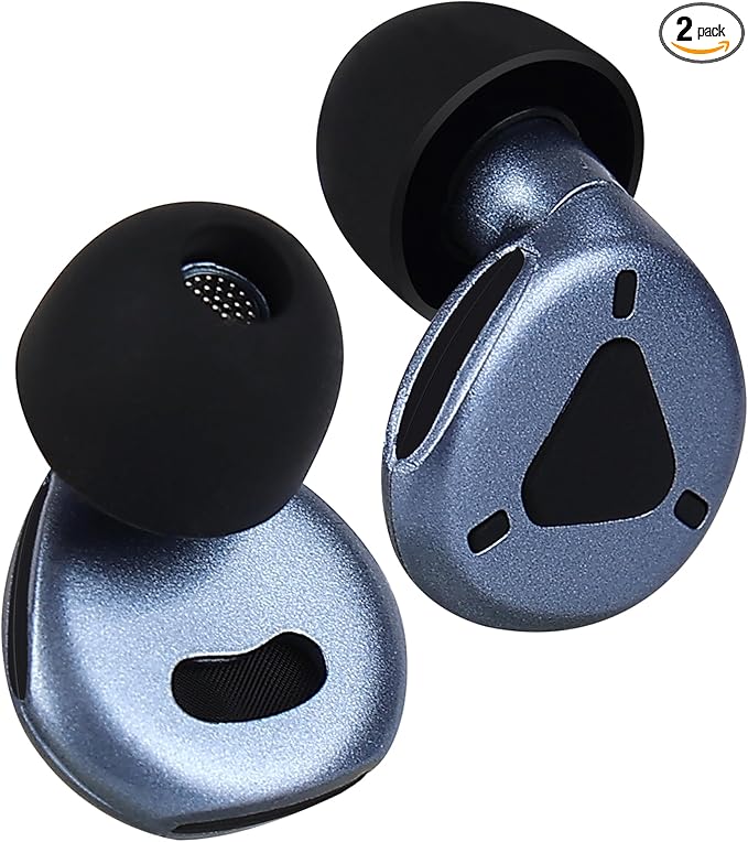 Ear Plugs for Sleeping, Reusable Hearing Protection for Sleep,Work,Focus,Travel, Adjustable Passive Earplugs for Concerts & Festivals, Navy Blue