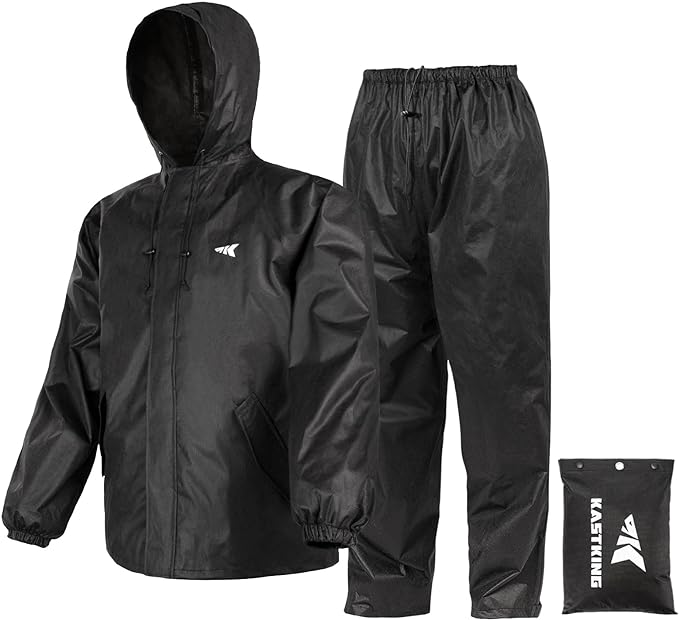 KastKing AquaLite Waterproof Rain Suit for Men and Women, Loose Fit, Lightweight, Durable Outdoor Gear for Fishing, Hiking