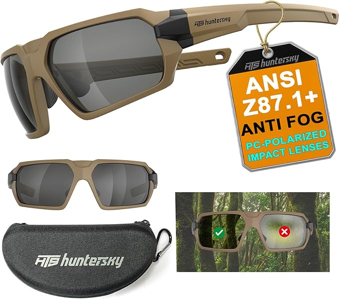 Ballistic Tactical Impact Protection Anti Fog Shooting Glasses Military Grade Airsoft Range…