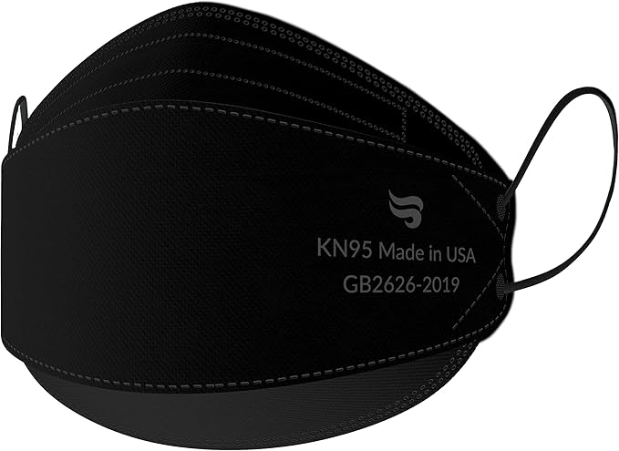 Breatheze KN95 Face Masks Made In USA FDA Registered - Disposable KN95 Mask - 3D Style