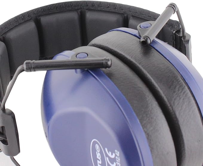 TITUS 2-Series Premium Low Profile Earmuffs, ANSI Rated, High NRR Noise Reduction, Durable Sport Band, Hearing Protection PPE