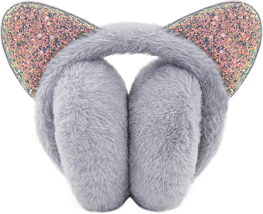 XIAOHAWANG Winter Earmuffs for Kids Girl Warm Ear Muffs Baby Boy Plush Padded Ear Warmer