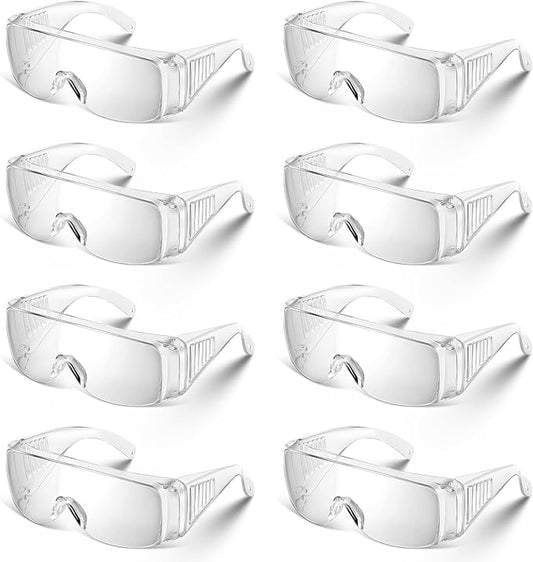 Safety Glasses Over Eyeglasses Protective Safety Goggles Anti Dust Impact for Men Women